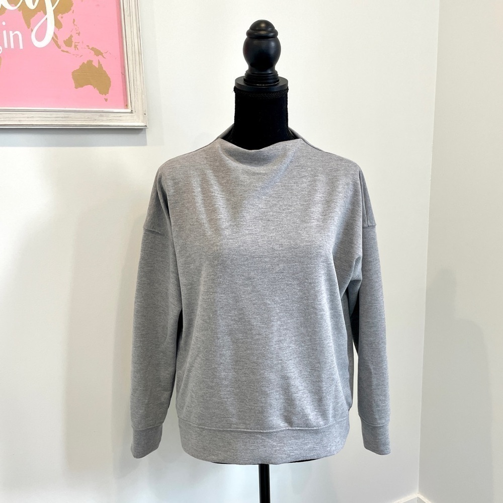Cynthia Rowley High Neck Gray Sweater